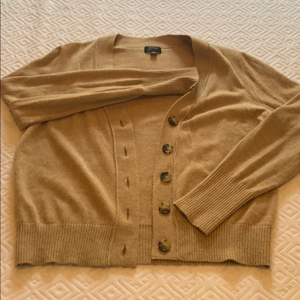 Tan Cashmere Cardigan Size XL